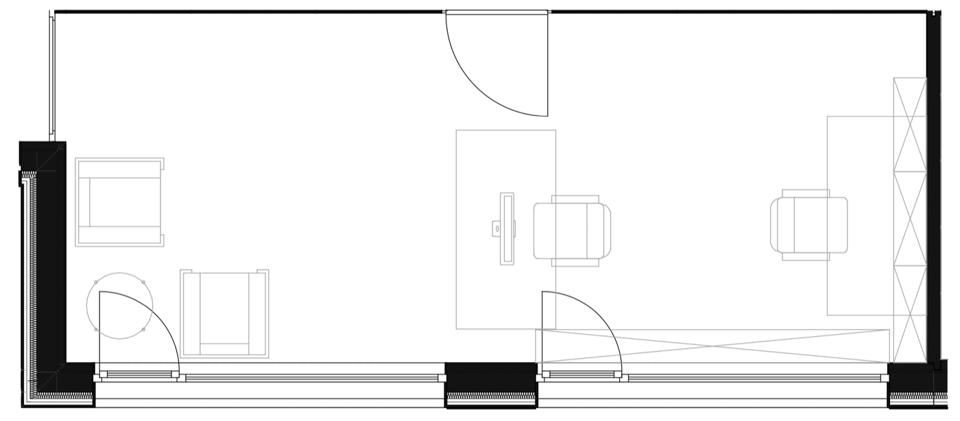 2D Grundriss Büro 01