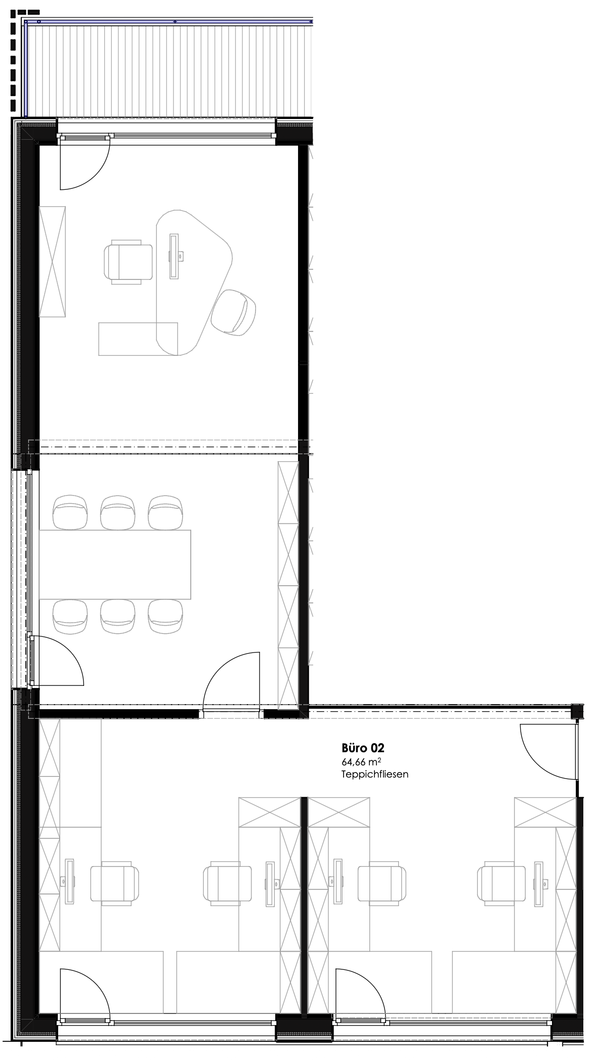 2D Grundriss Büro 02