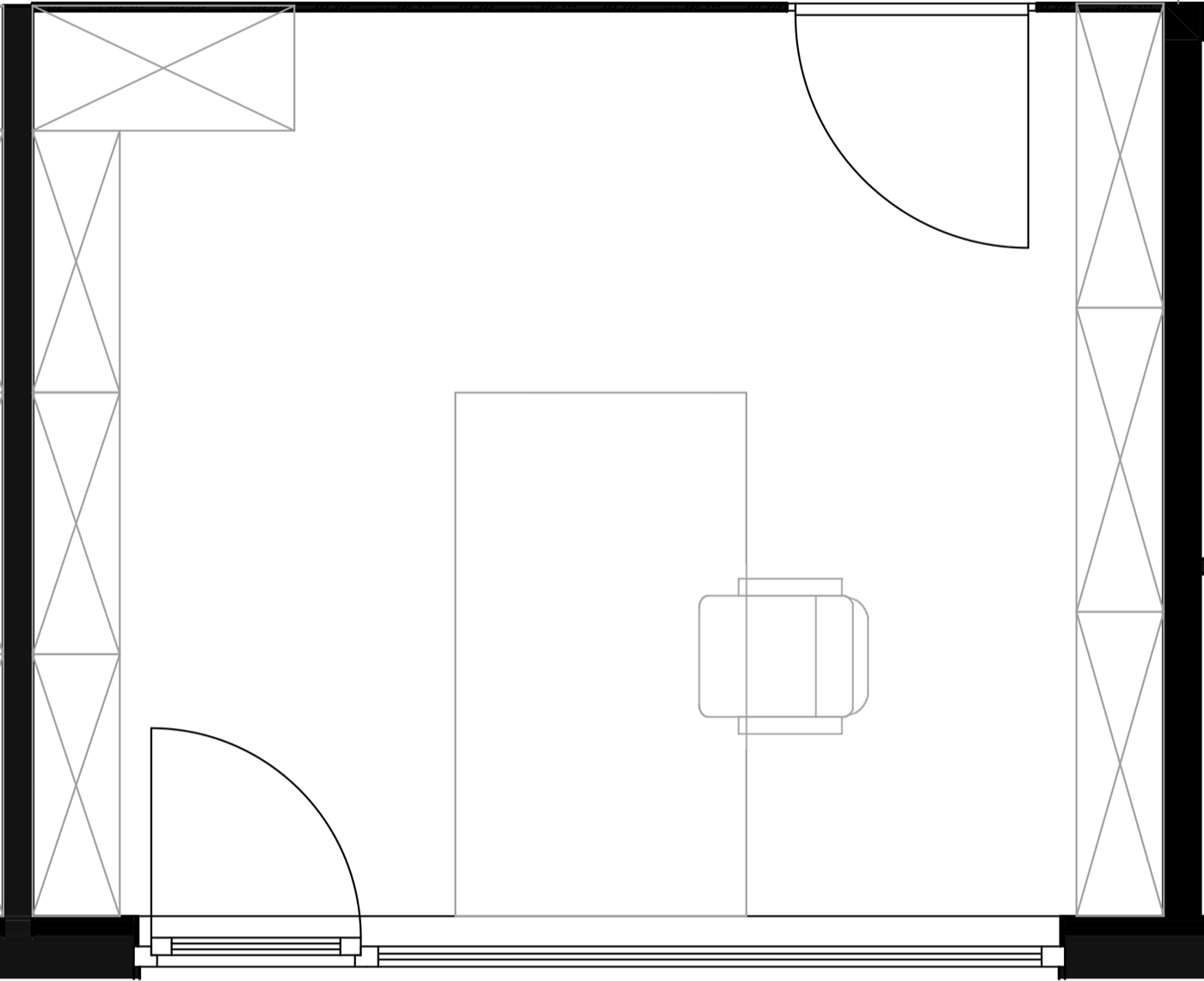 2D Grundriss Büro 03