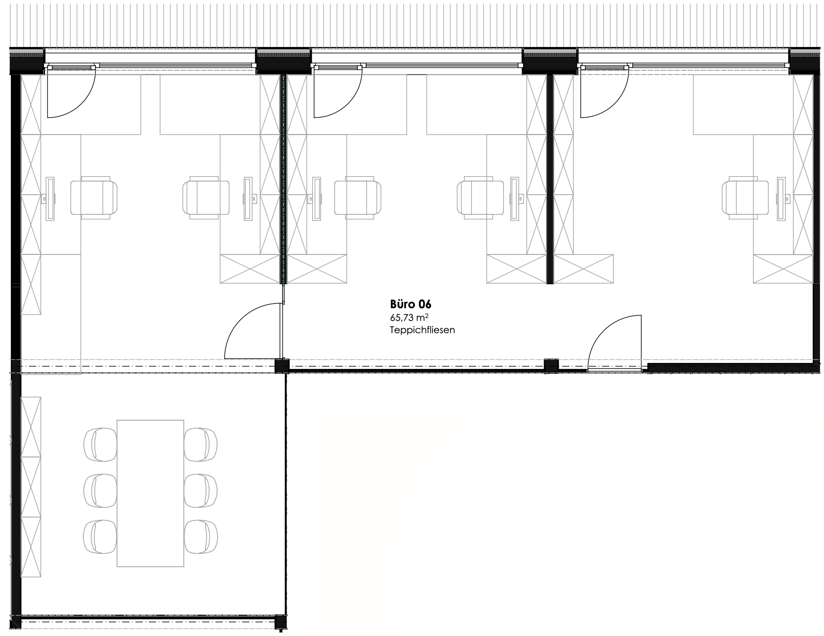 2D Grundriss Büro 06