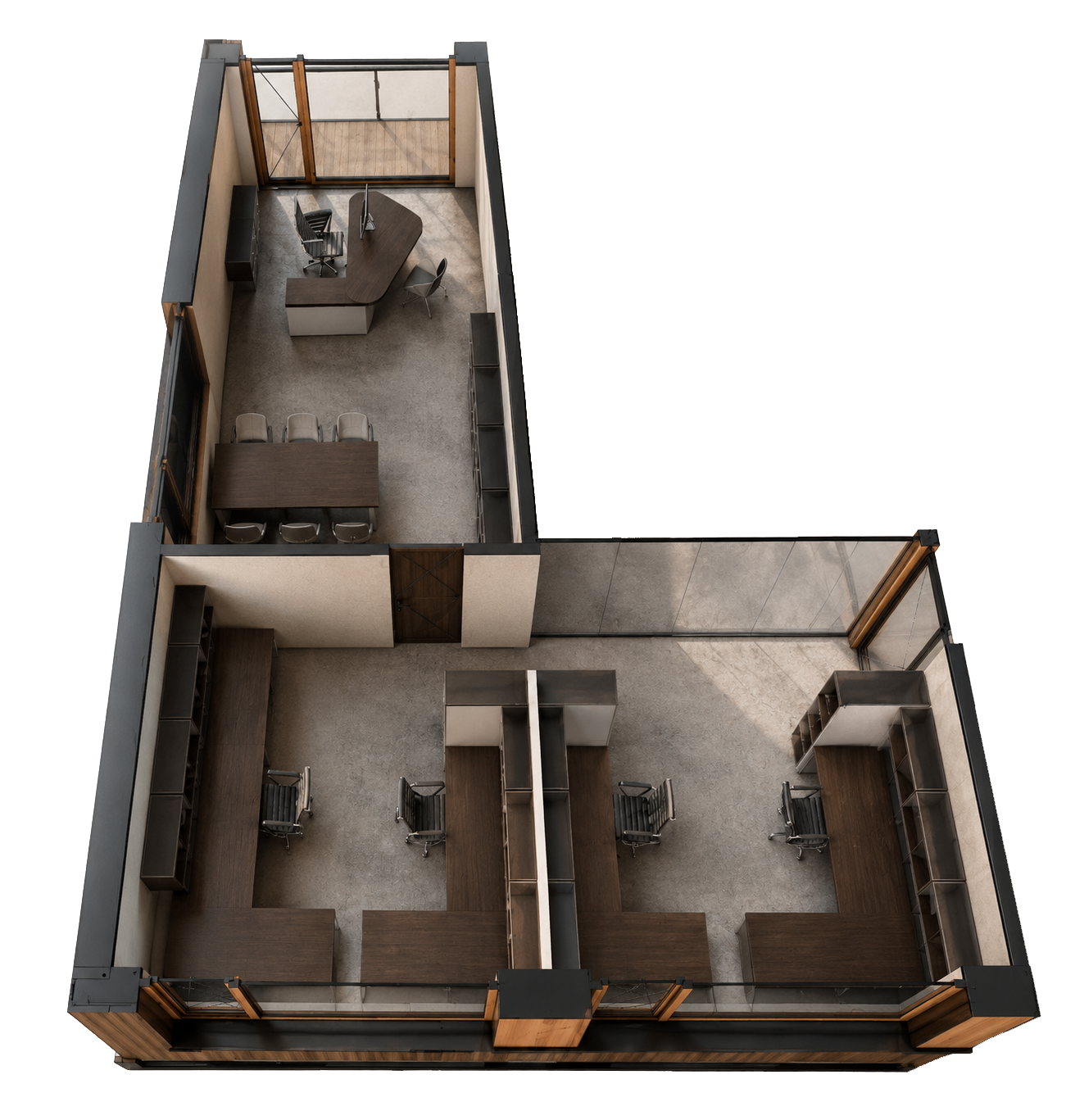 3D Visualisierung Büro 02